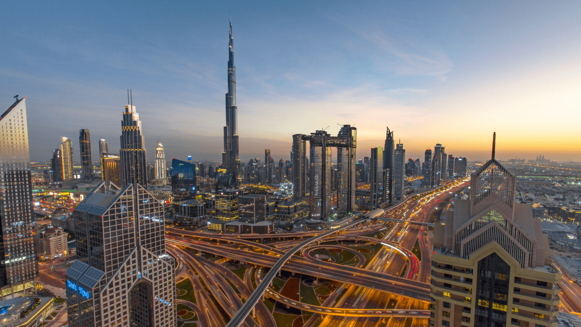 Time Lapse Photography of Moving Vehicle on Burj Khalifa, Dubai