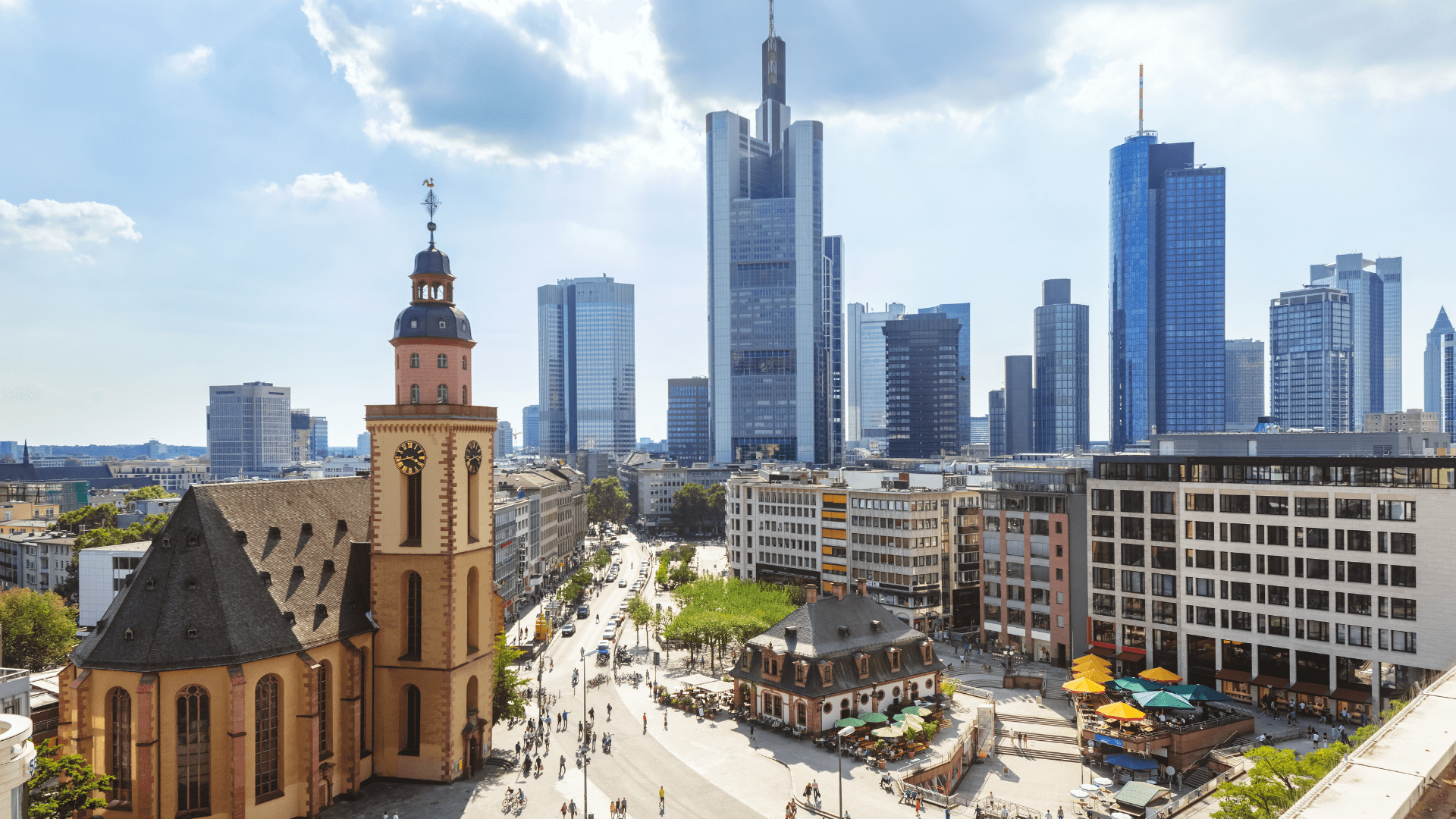 Frankfurt skyline during day